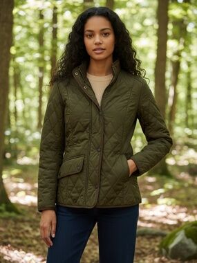 Barbour Brown Quilted Jacket Cavalry Polarquilt 4